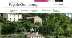 Desktop Screenshot of cc-paysdechantonnay.fr